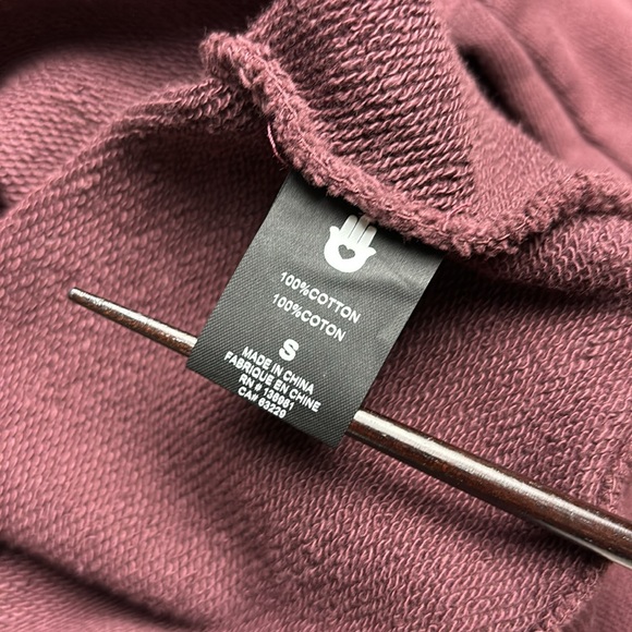Spiritual Gangster Maroon Be The Light Bridget Pullover Sweatshirt, Sz S - Picture 14 of 15